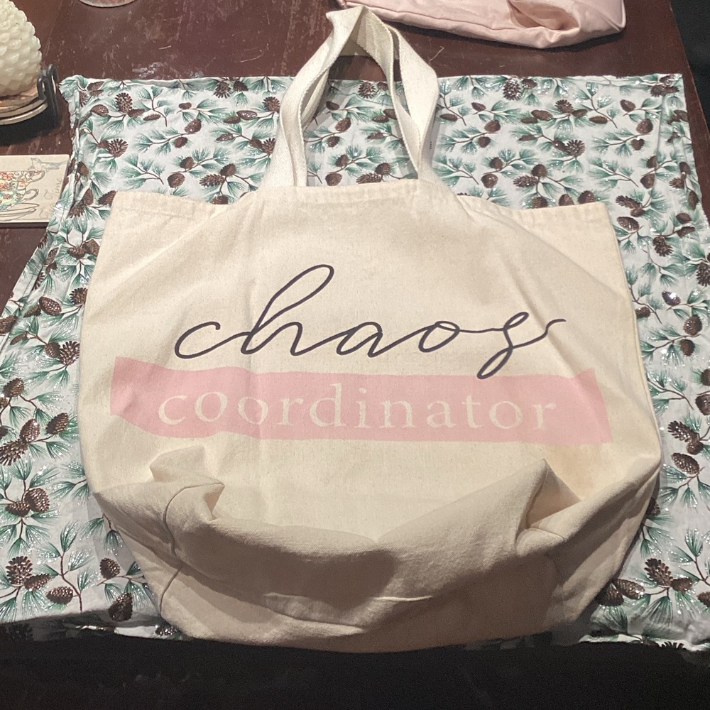 Chaos Coordinator Canvas Tote Bag - Cream